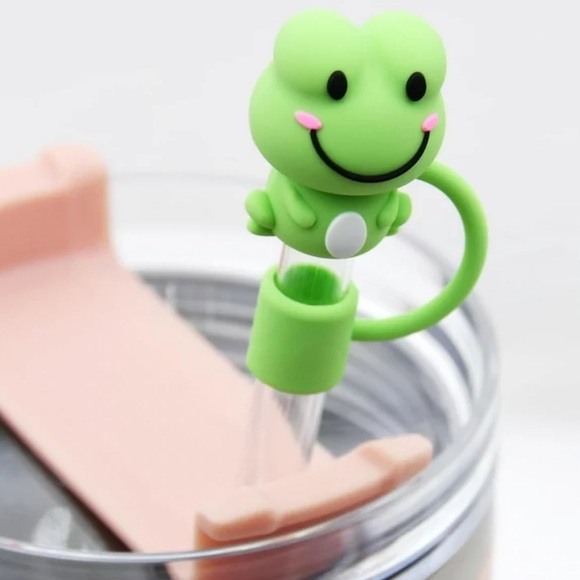 5 pc Protective Silicone Straw Covers - Picture 5 of 8